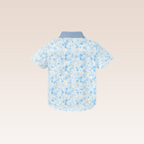 Mason Boys Blue Star Button-Down Short Sleeves