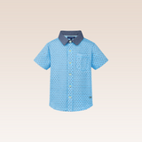 Mason Boys Red Star Button-Down Short Sleeves