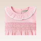 Nahja Baby Girls Pink Smocked Dress