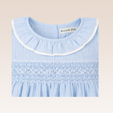 Nahja Baby Girls Blue Smocked Dress