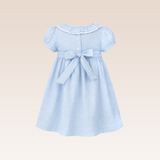 Nahja Baby Girls Blue Smocked Dress