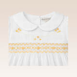 Larissa Baby Girls Ivory Smocked Dress