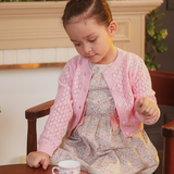 Amie Girls Pink Floral Dress