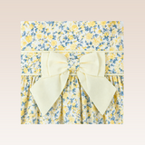 Amie Girls Light Yellow Floral Dress