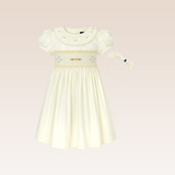 Sylvie Girls Yellow Smocked Dress