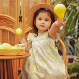 Dream Baby Girls Yellow Smocked Dress