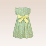 Dream Baby Girls Yellow Smocked Dress