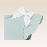 Nataly Girls Light Green Top with Bows