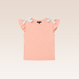 Nataly Girls Peach Top with Bows