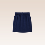 Evelyne Girls Navy Button-Down Skirt