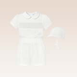 Samuel Baby Boys White Smocked Christening Set