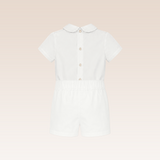 Samuel Baby Boys White Smocked Christening Set