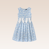 Amie Girls Blue Floral Dress