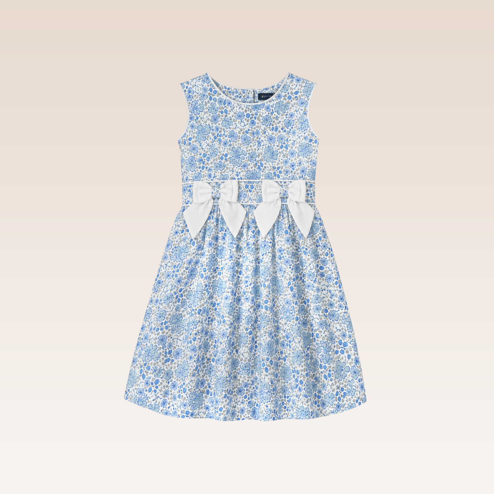 Amie Girls Blue Floral Dress