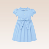 Sylvie Girls Blue Smocked Dress