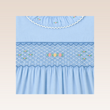 Sylvie Girls Blue Smocked Dress