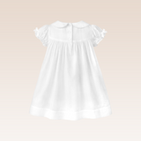 Rina Baby Girls Ivory Embroidered Dress