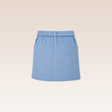 Evelyne Girls Light Blue Button-Down Skirt