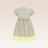 Nadine Girls Yellow Smocked Dress