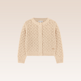 Mayline Baby Girls Beige Knitted Cardigan