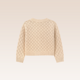 Mayline Baby Girls Beige Knitted Cardigan