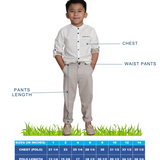 Maxime Boys Grey Textured Polo Shirt