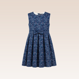 Harlowe Girls Navy Pleated Dress