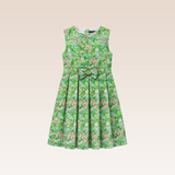 Harlowe Girls Green Pleated Dress