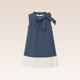 Patte Girls Blue Shift Dress