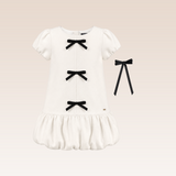Sharlene Girls Ivory Bubble Skirt Dress