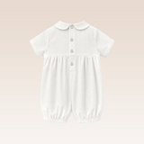 Lenard Baby Boys White Romper Christening Set