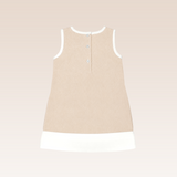 Addison Baby Girls Beige Shift Dress