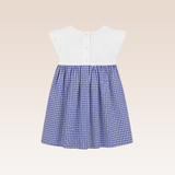 Margaery Baby Girls Blue Striped Smocked Dress