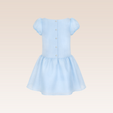 Freya Girls Blue Drop Waist Party Dress