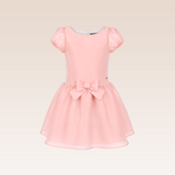 Freya Girls Pink Drop Waist Party Dress
