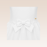 Freya Girls White Drop Waist Party Dress