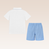 Pascal Boys Blue Top and Shorts Set