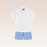 Pascal Boys Blue Top and Shorts Set