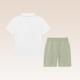 Pascal Boys Green Top and Shorts Set
