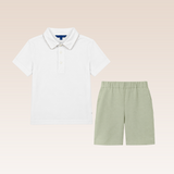 Pascal Boys Green Top and Shorts Set