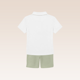 Pascal Boys Green Top and Shorts Set