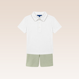 Pascal Boys Green Top and Shorts Set