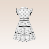 Chantal Girls White Tiered Dress