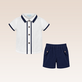 Pedro Baby Boys Navy Top and Shorts Set