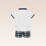 Pedro Baby Boys Plaid Top and Shorts Set
