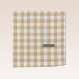 Mael Boys Beige Checkered Button-Down Long Sleeves