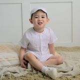 Owyn Baby Boys White Christening Set