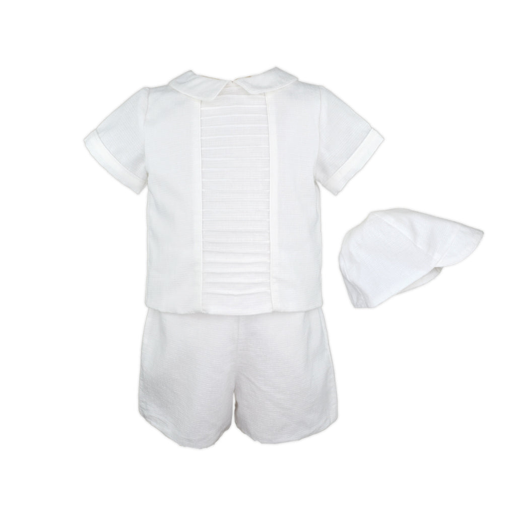 Basile Baby Boy Christening set with Hat