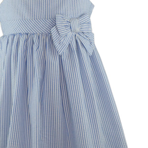 Lili Indigo Sleeveless Stripe Dress
