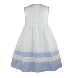 Elea White Smocked Dress